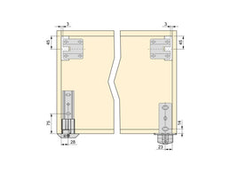 Emuca Suspended Base Unit Hanger