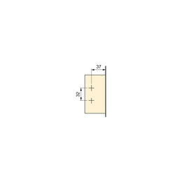 Emuca X91/X92 Screw-on Plate with eccentric adjustment - Height 2