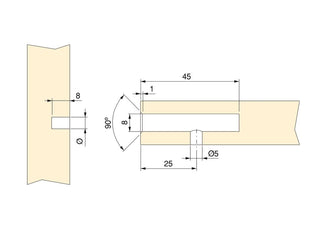 Wooden Shelf Concealed Support
