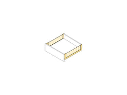 Emuca Vertex Glass Side Panels External Drawer 131H x 450D