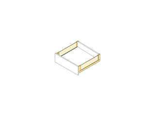 Vertex Glass Side Panels External Drawer 131H x 450D