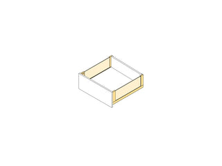 Vertex Glass Side Panels External Drawer 178H x 450D
