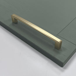 Hatfield Brushed Brass Square D Handle