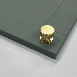 Bowlee Brushed Brass Knurled Knob