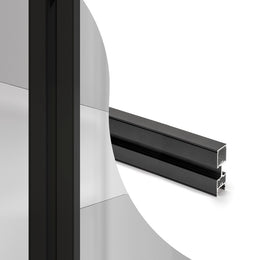Profile for Zero modular structures, 2,9 m, Textured black painted, Aluminium